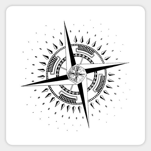 Compass Sticker by Akman